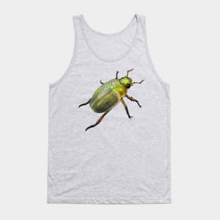 Iridescent green and gold beetle Tank Top